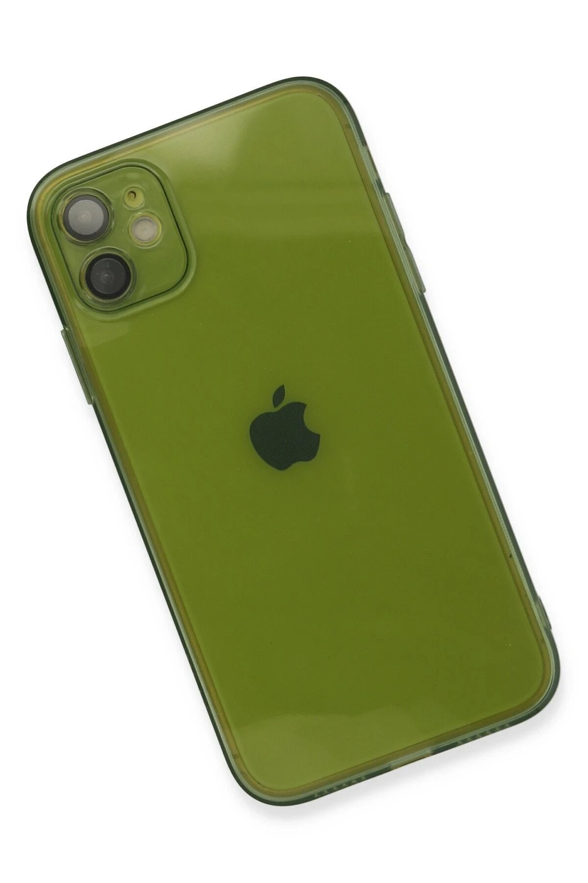 iPhone 12 Kılıf Fly Lens Silikon - Yeşil