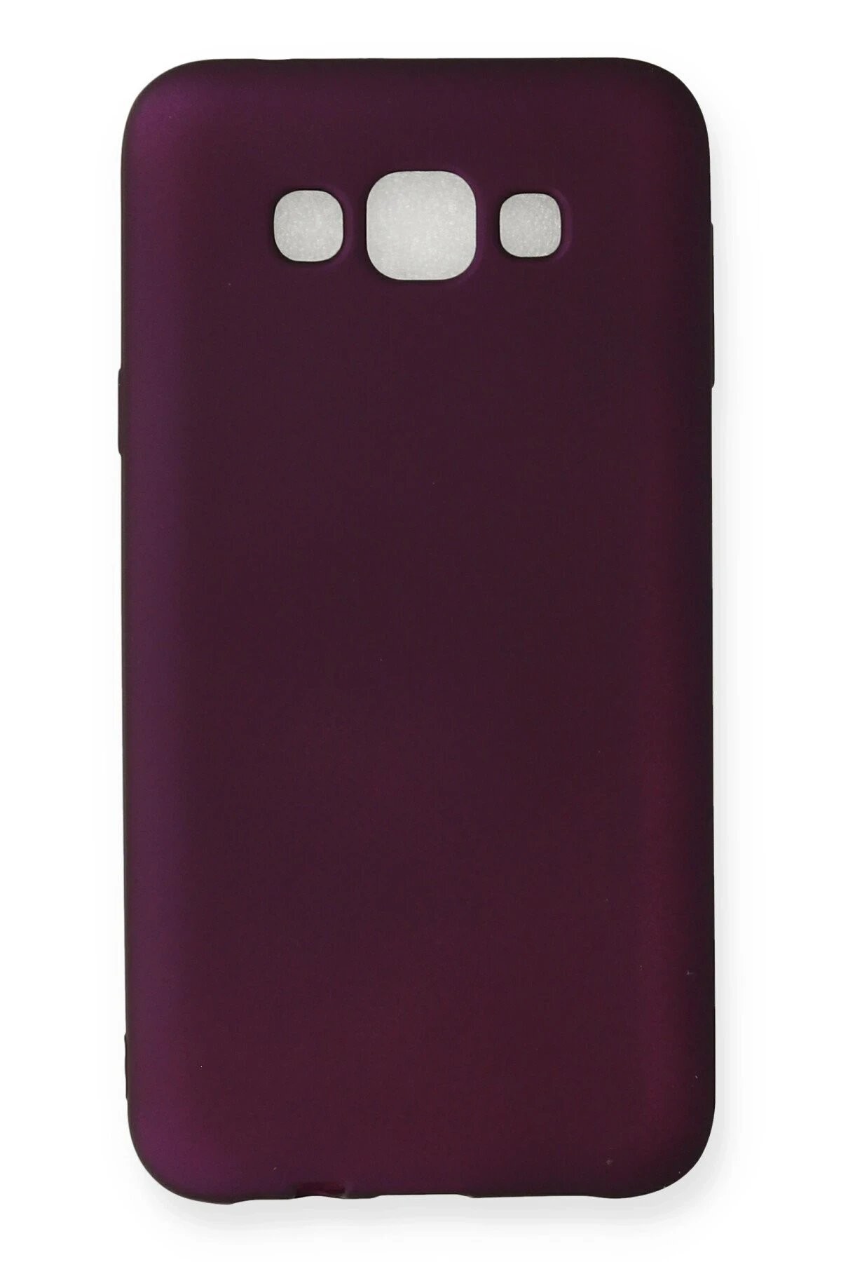 Samsung Galaxy E7 Kılıf First Silikon - Mürdüm