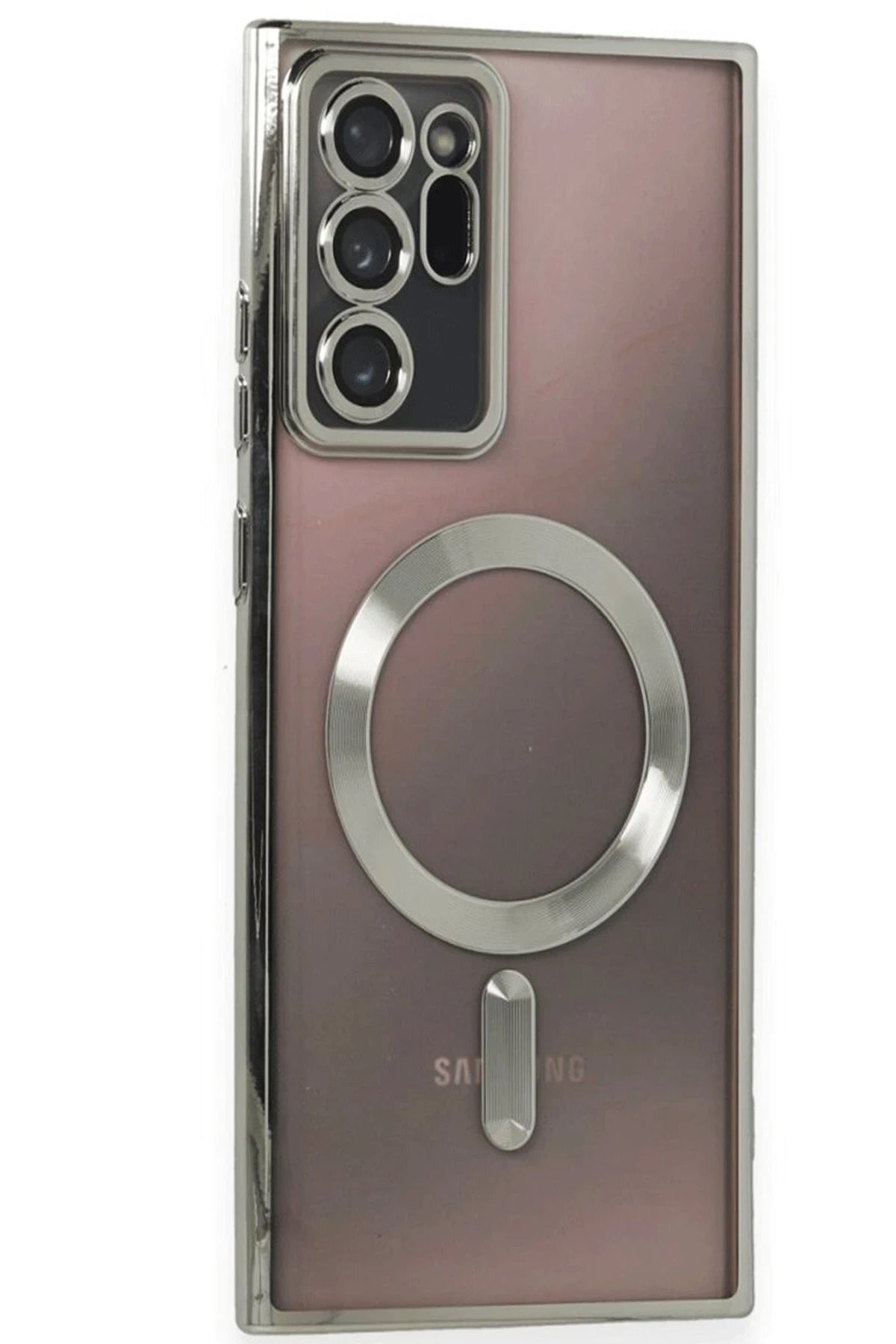 Samsung Galaxy Note 20 Ultra Kılıf Kross Magneticsafe Kapak - Titan Gri