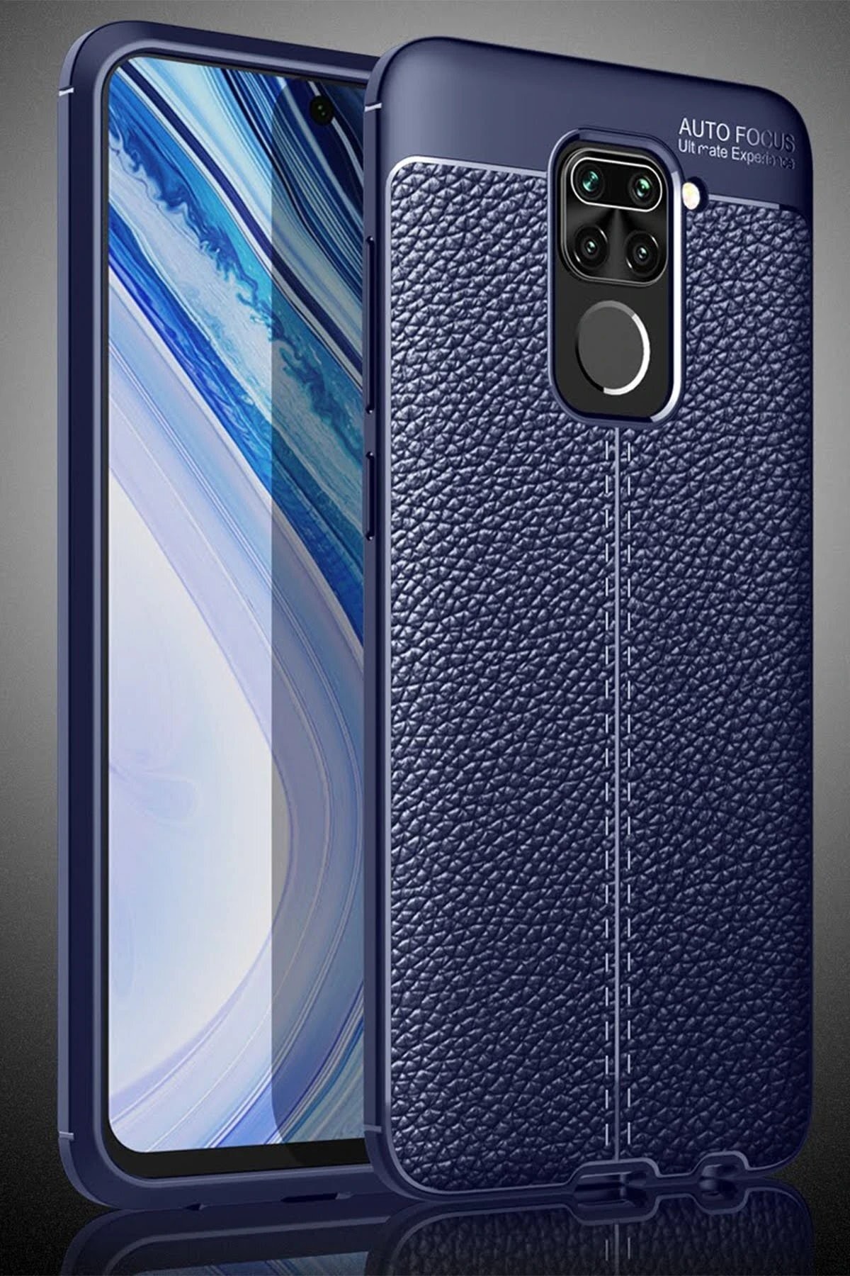 Xiaomi Redmi Note 9 Kılıf Auto Focus Kapak - Lacivert