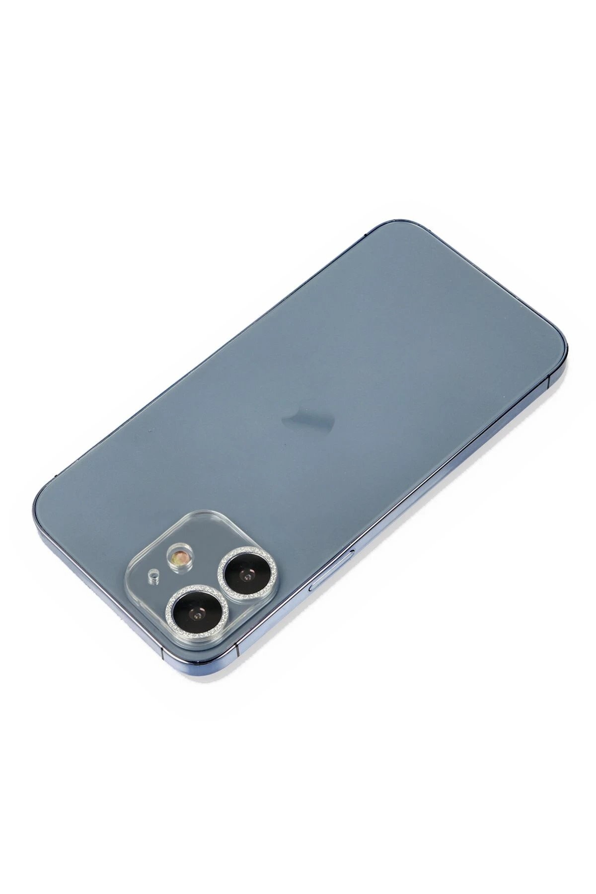 iPhone 12 Shine Kamera Lens Koruma Cam - Gümüş