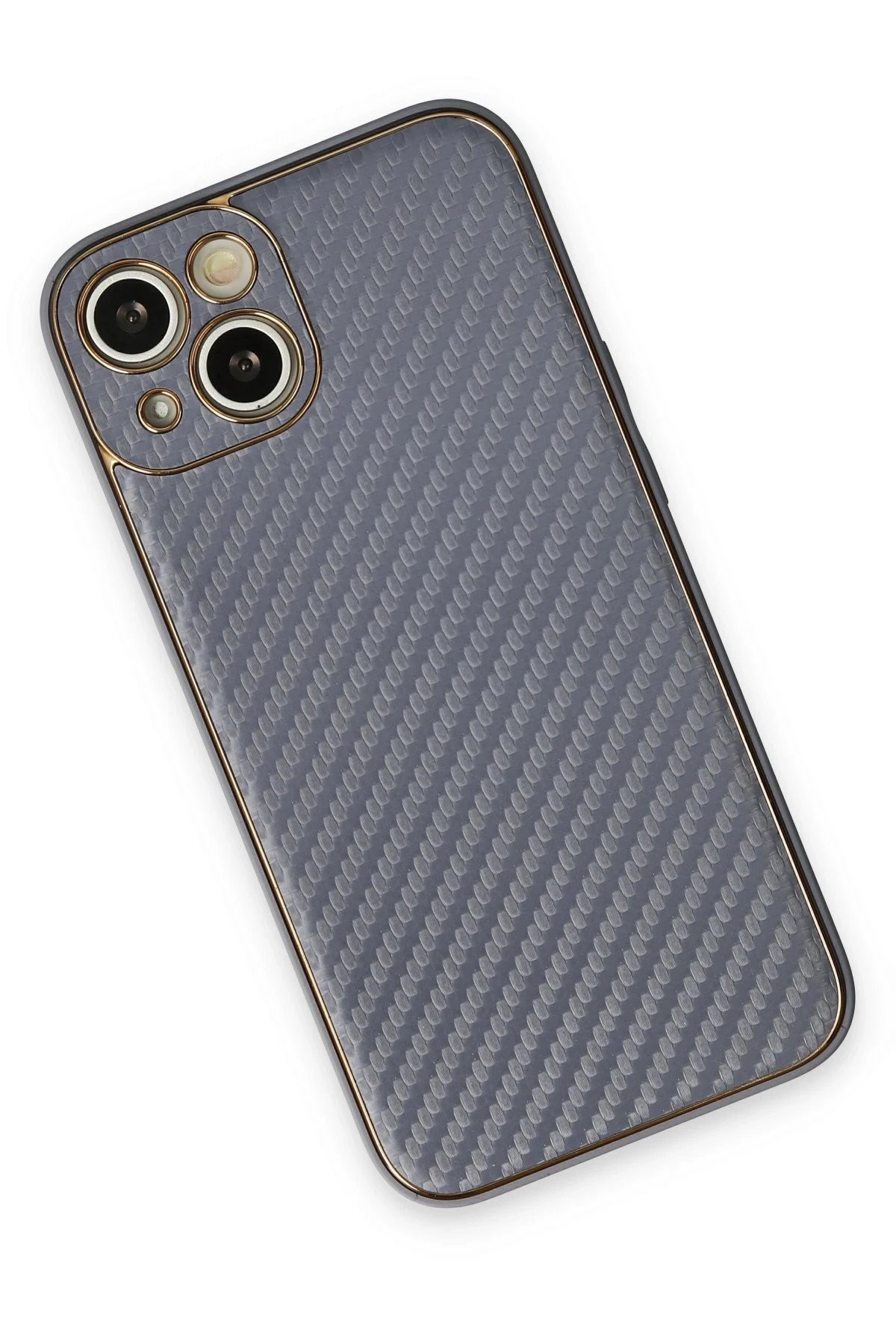 iPhone 13 Kılıf Coco Karbon Silikon - Gri