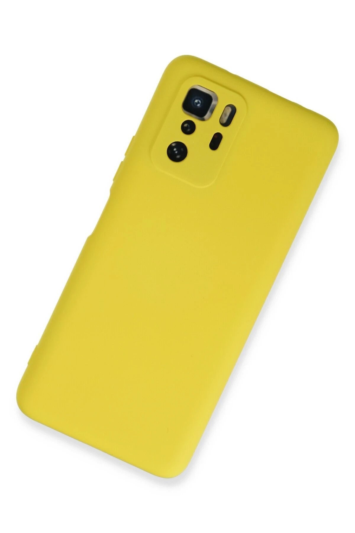Xiaomi Poco X3 GT Kılıf Nano içi Kadife Silikon - Sarı