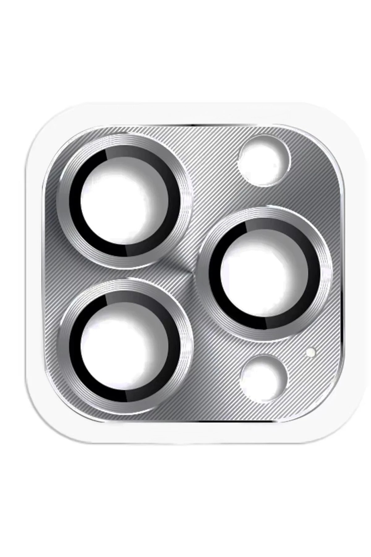 iPhone 16 Pro Max Pers Alüminyum Kamera Lens - Gri