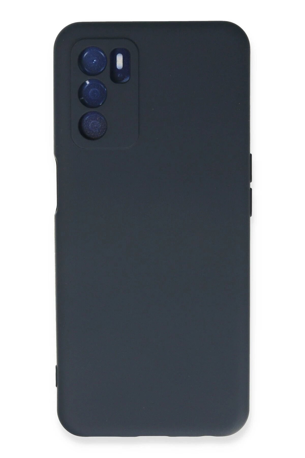Oppo A16 Kılıf Nano içi Kadife Silikon - Lacivert