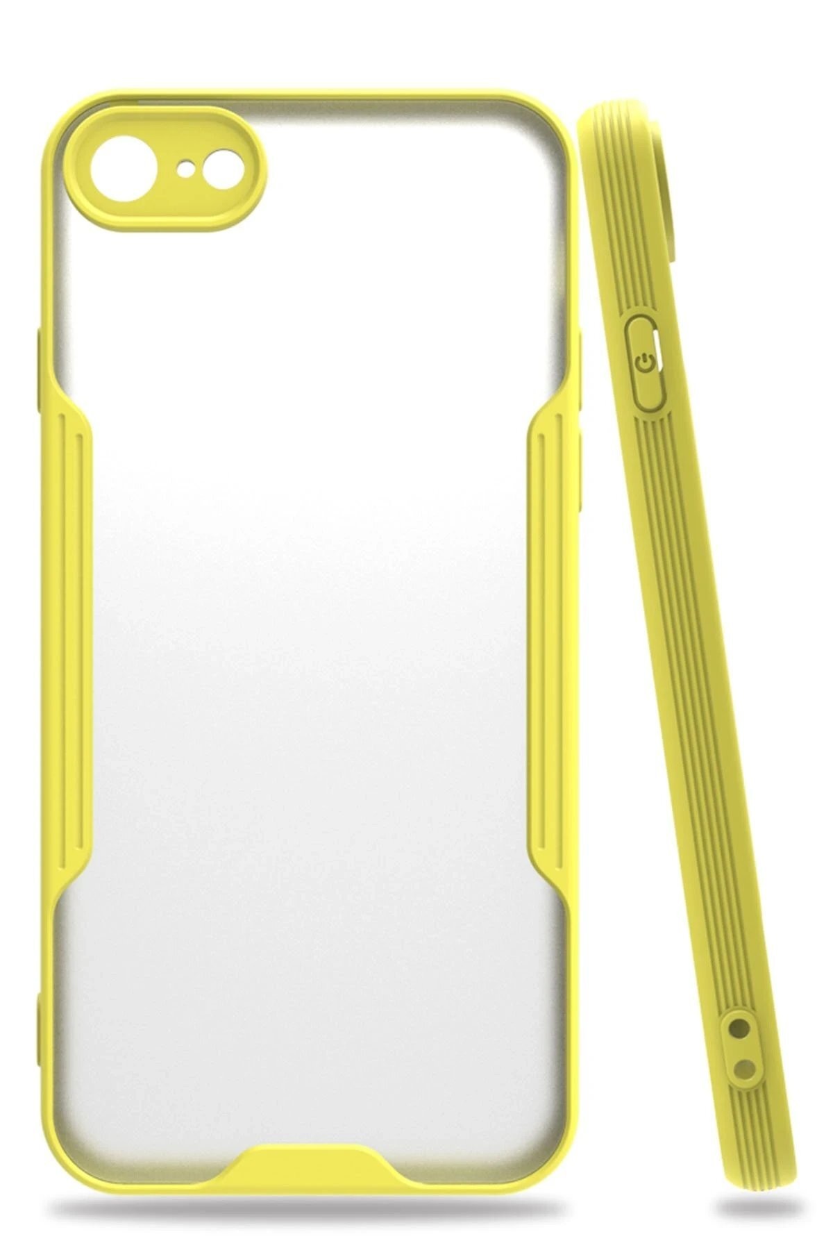 iPhone 7 Kılıf Platin Silikon - Sarı