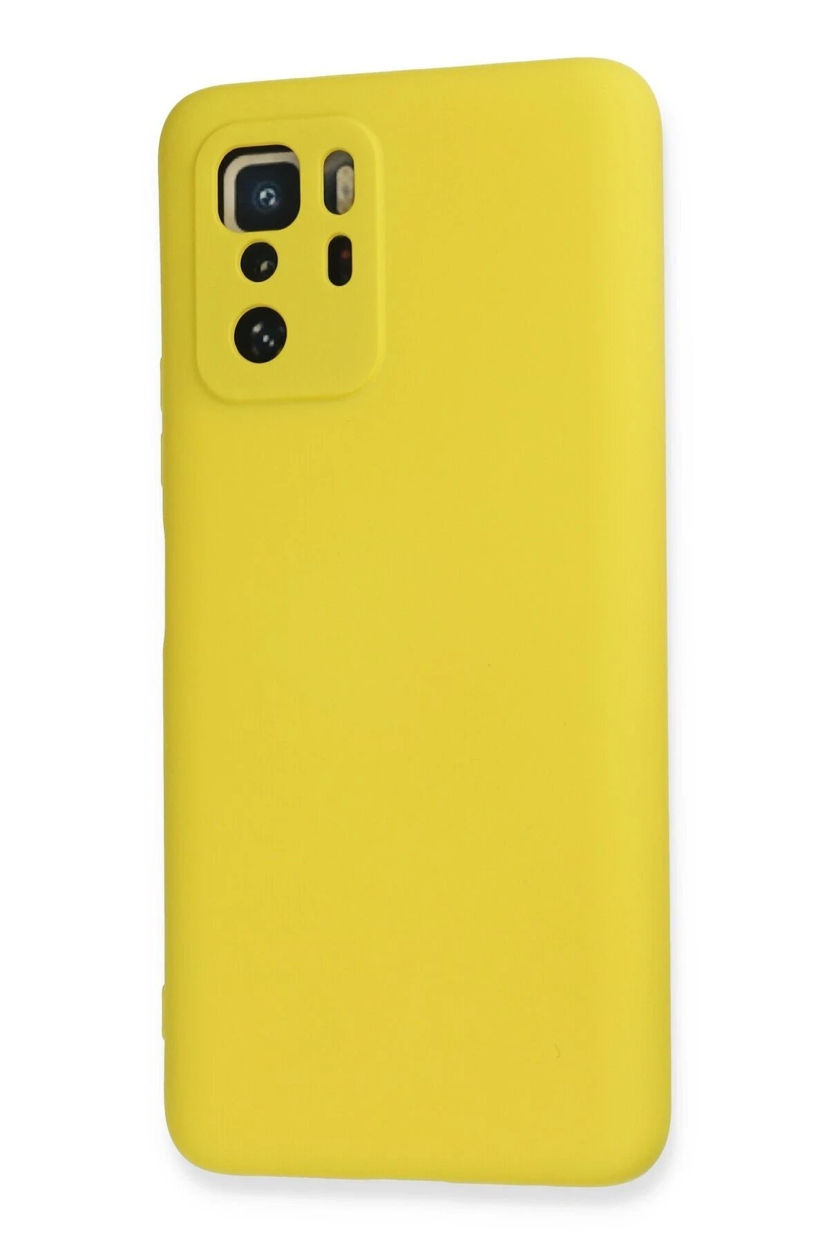 Xiaomi Poco X3 GT Kılıf Nano içi Kadife Silikon - Sarı