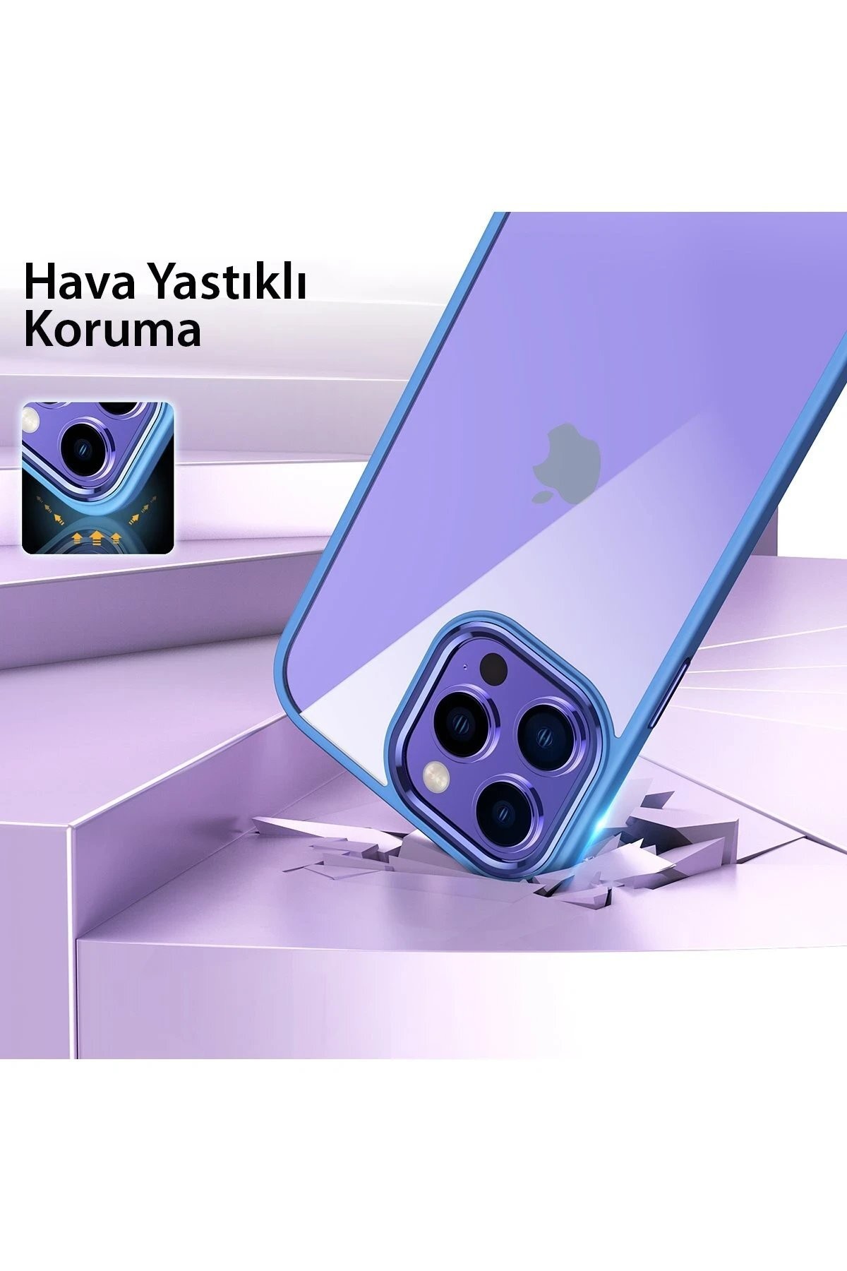 iPhone 13 Pro Max Kılıf Power Silikon - Sierra Blue