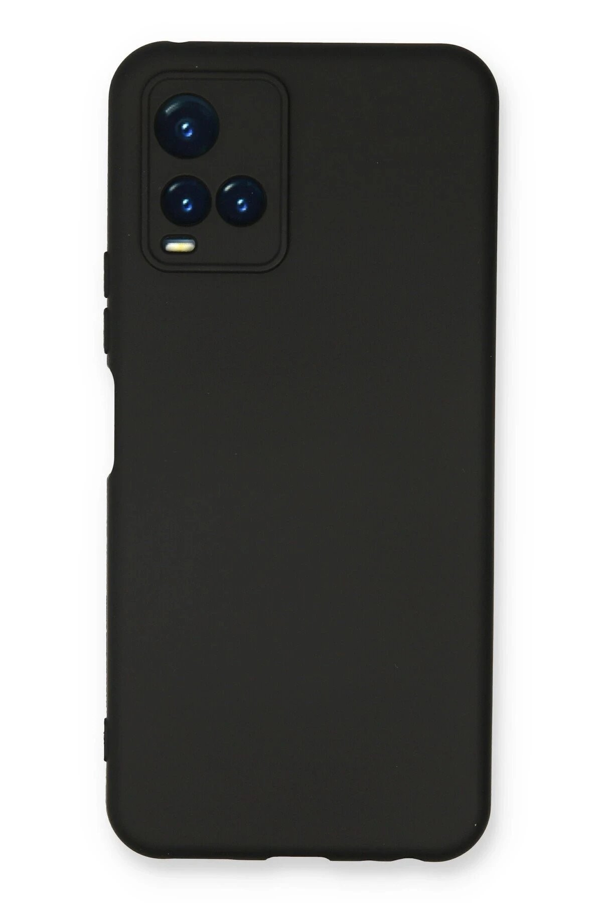 Vivo Y21S Kılıf Nano içi Kadife Silikon - Siyah