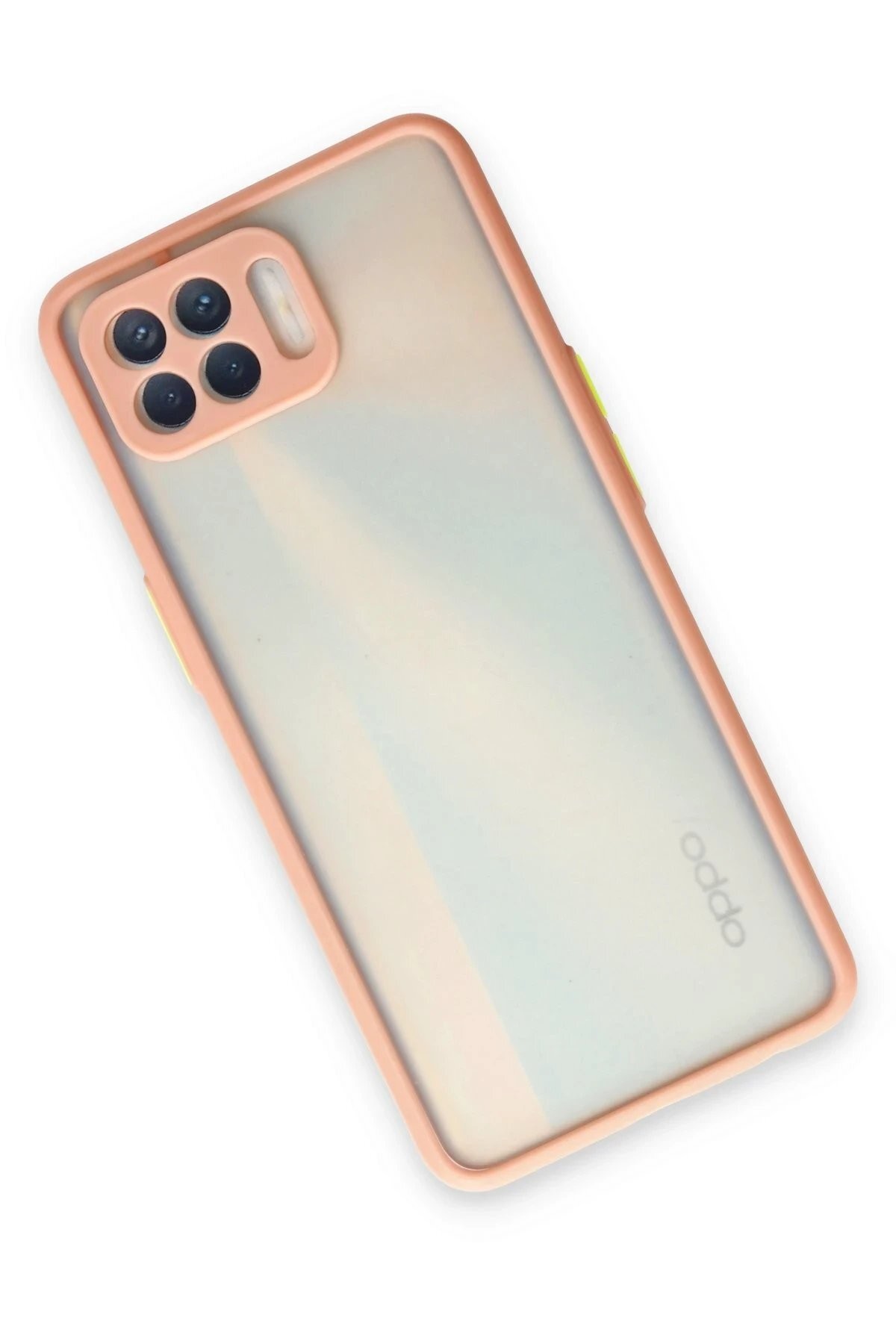 Oppo Reno 4 Lite Kılıf Montreal Silikon Kapak - Pembe