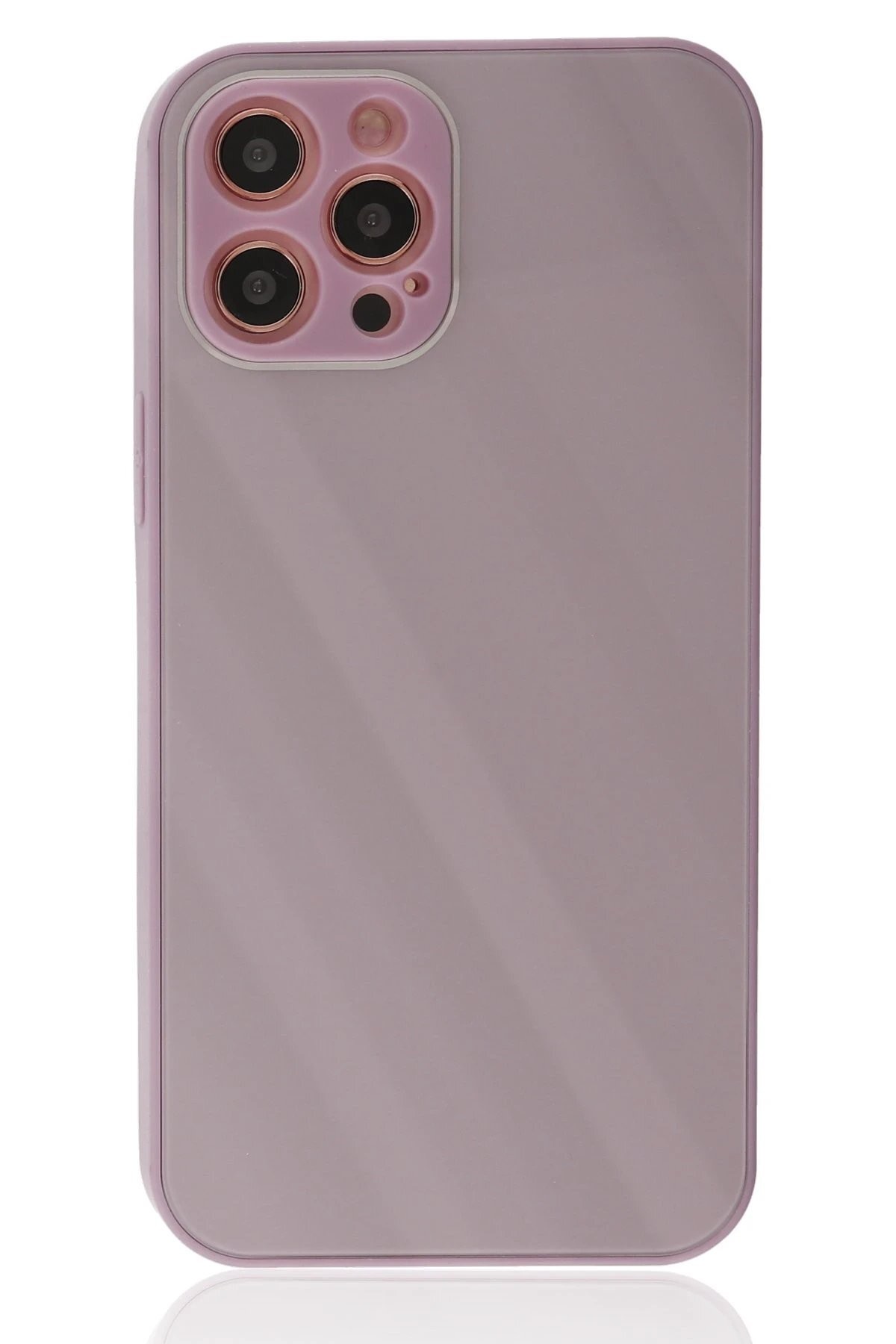iPhone 12 Pro Kılıf Glass Kapak - Mor