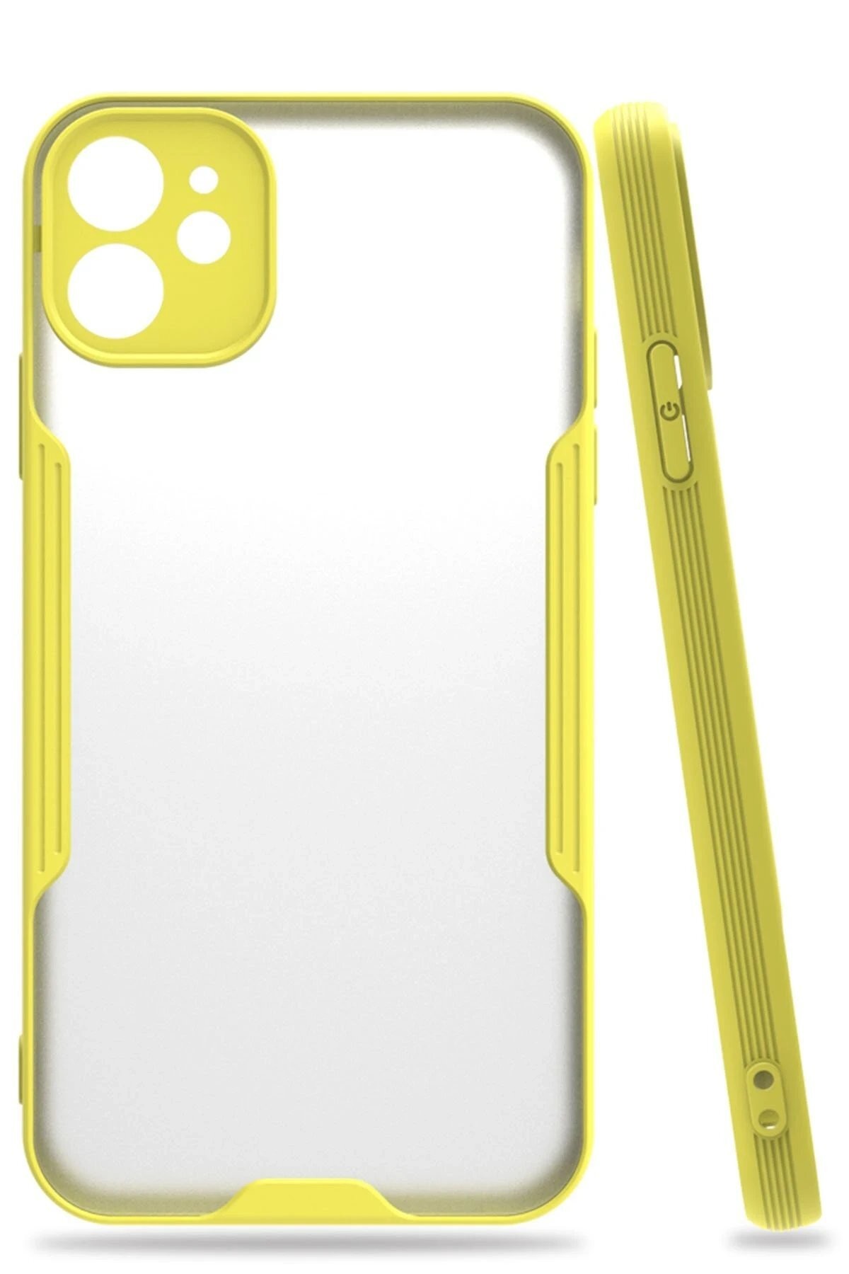 iPhone 11 Kılıf Platin Silikon - Sarı