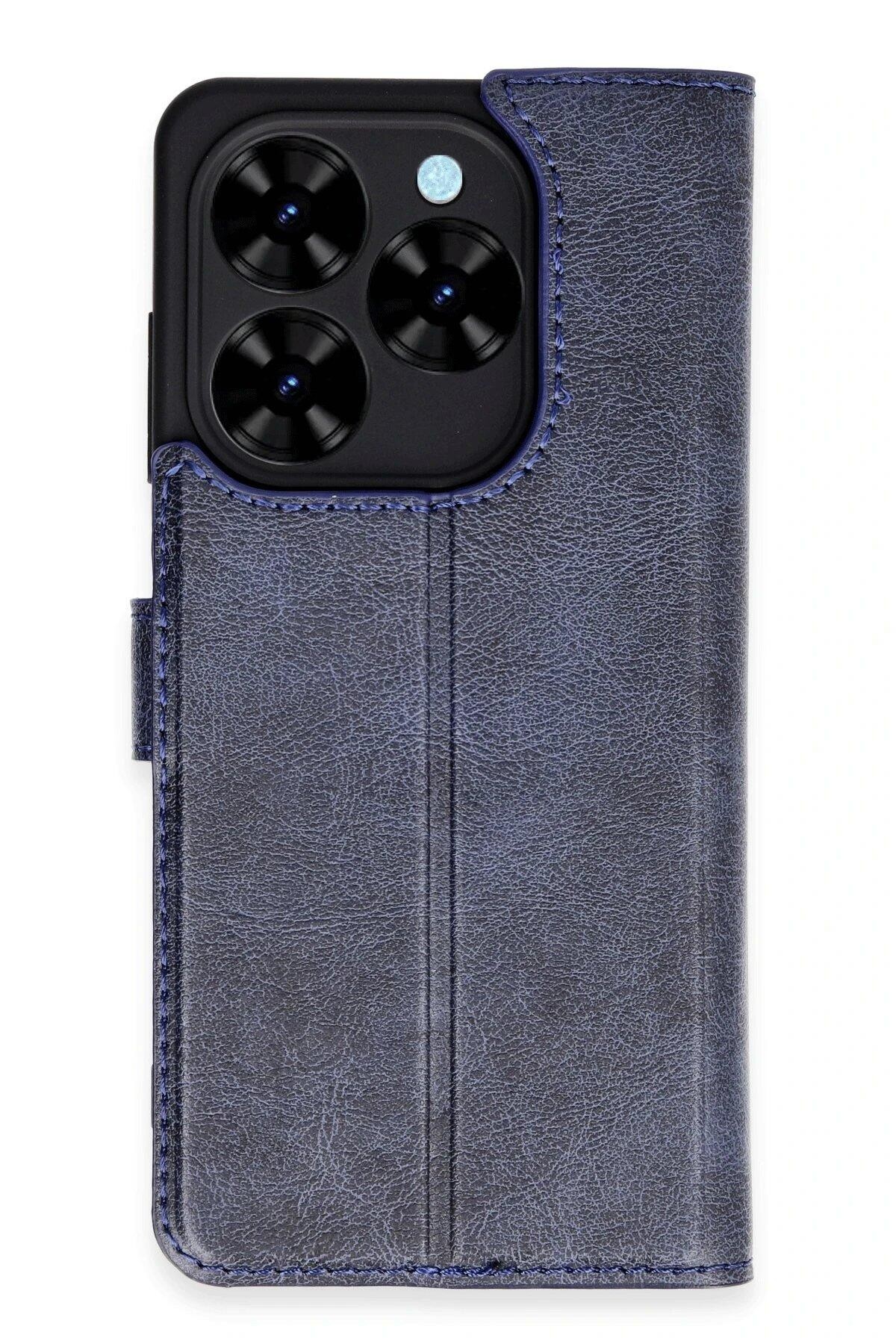 Tecno Spark Go 2024 Kılıf Trend S Plus Kapaklı Kılıf - Lacivert