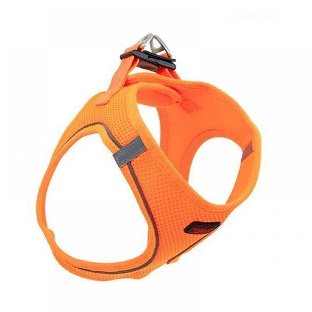 Tailpetz Air Mesh Köpek Göğüs Tasması 2XSmall 28x32 cm Neo Orange