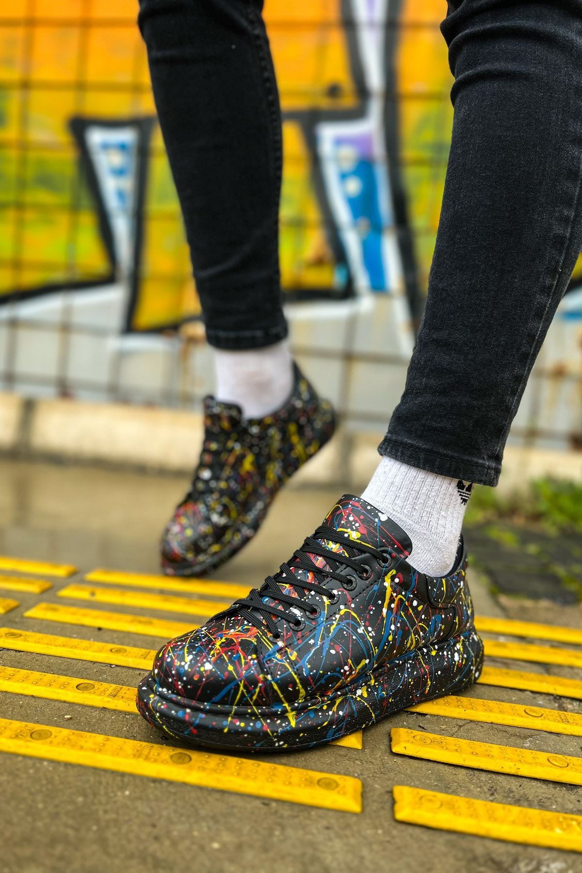 CH254 CST Pittura Erkek Ayakkabı 498 SARI / MAVI / KIRMIZI SPLUSH
