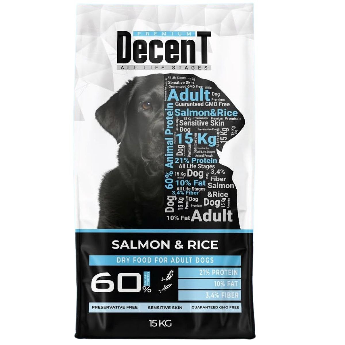 Decent Somon Balıklı Yetişkin Köpek Maması 1 kg Açık Mama