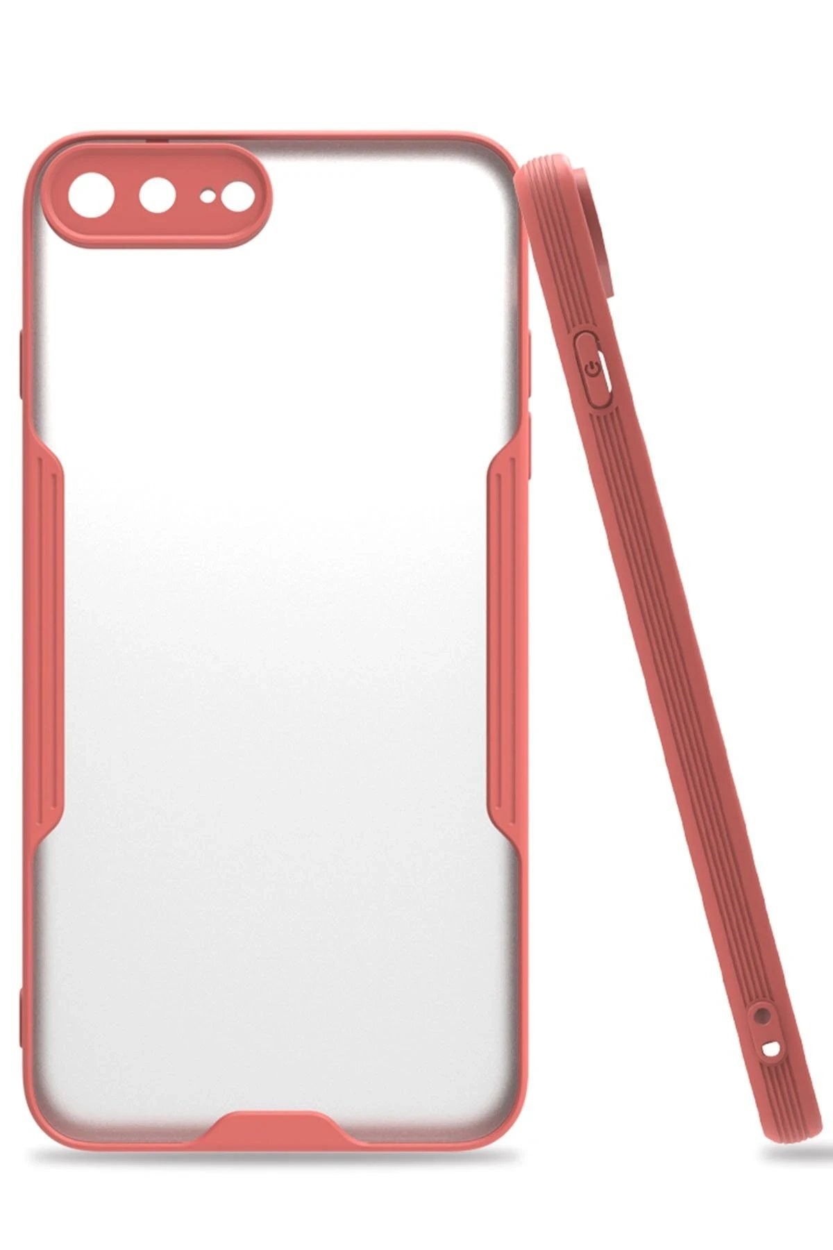 iPhone 7 Plus Kılıf Platin Silikon - Pembe
