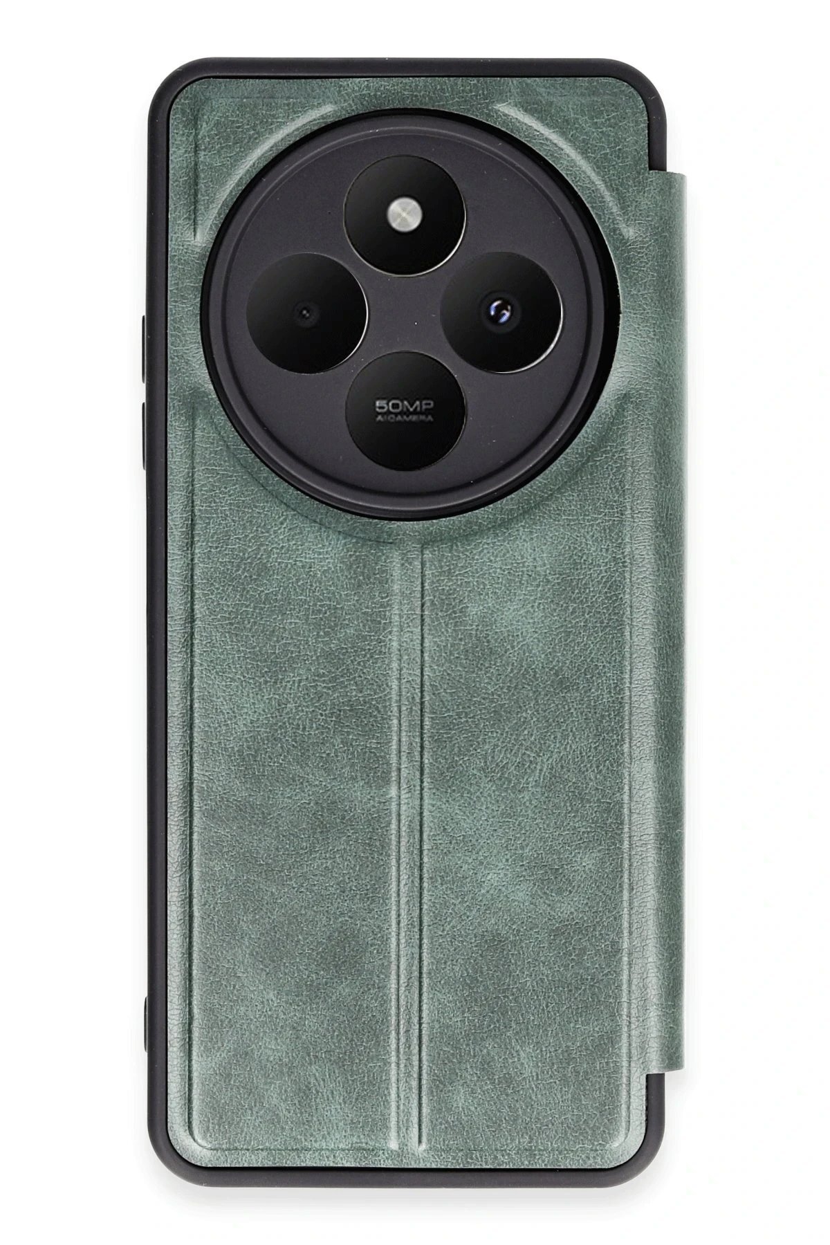 Xiaomi Redmi 14C Kılıf Flip Cover - Koyu Yeşil