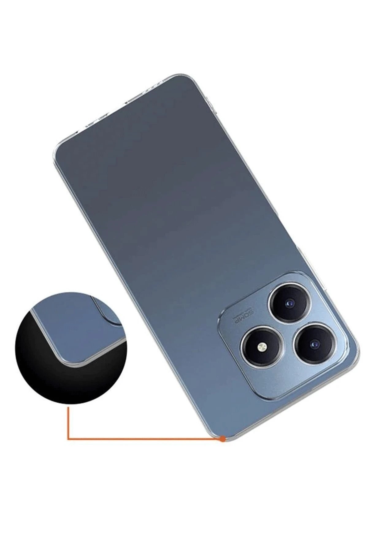 Realme C61 Kılıf Lüx Şeffaf Silikon