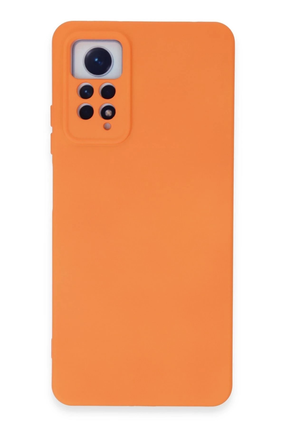 Xiaomi Redmi Note 12 Pro 4G Kılıf Nano içi Kadife Silikon - Turuncu