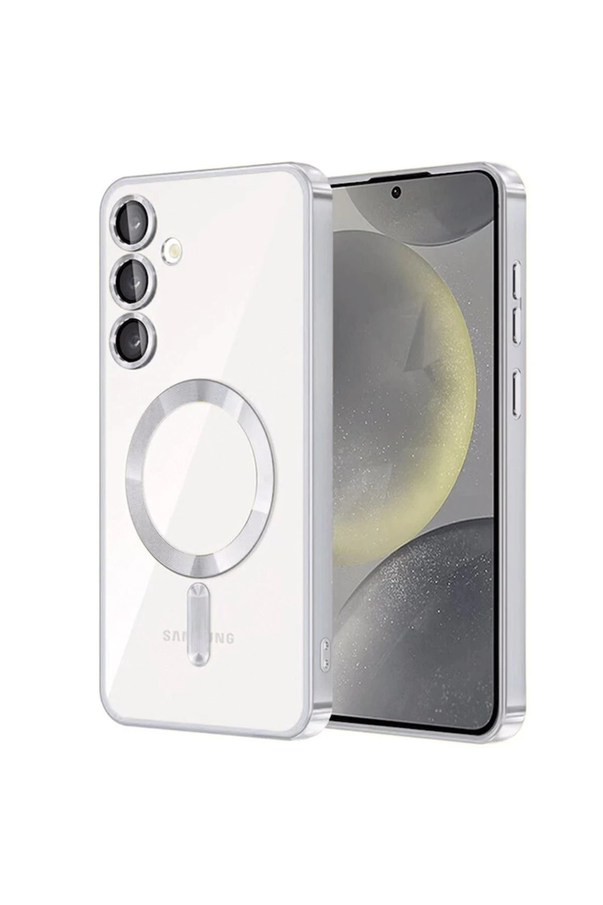 Samsung Galaxy S23 Kılıf Kross Magneticsafe Kapak - Titan Gri