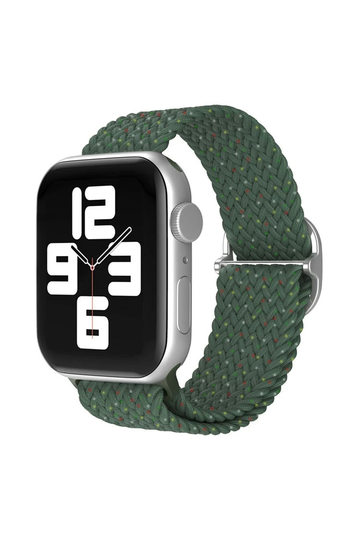 Apple Watch 38mm Star Kordon - Benekli Koyu Yeşil
