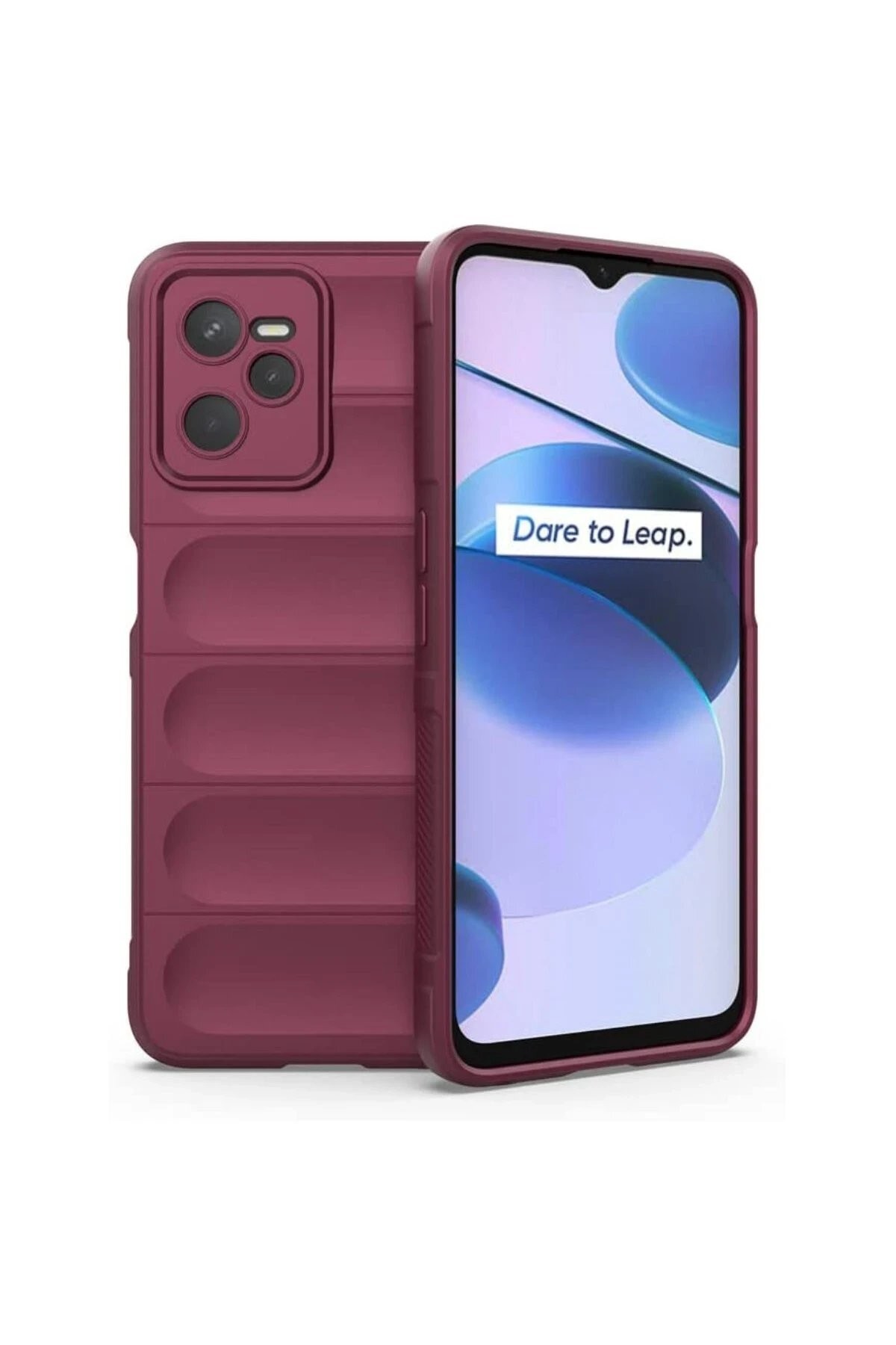 Realme C35 Kılıf Optimum Silikon - Bordo