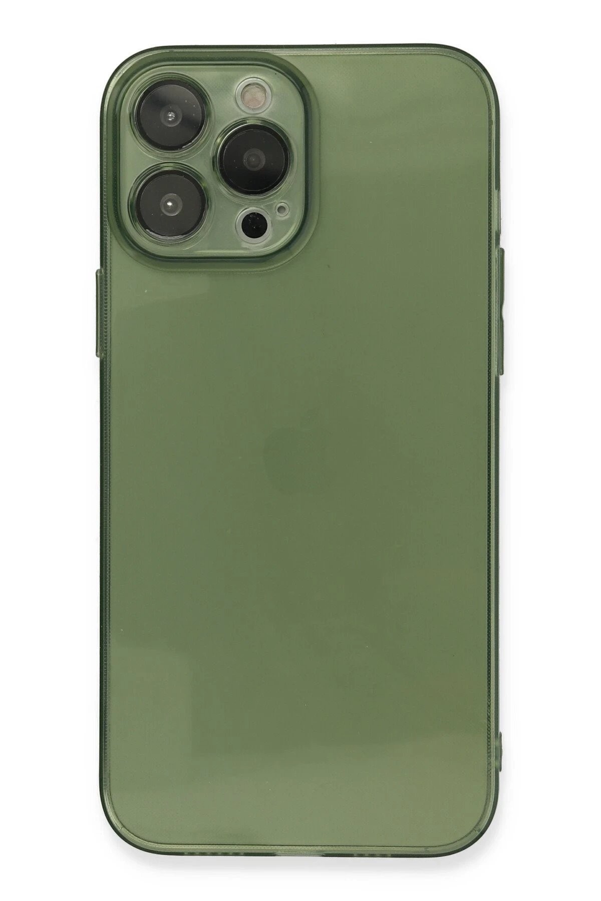 iPhone 13 Pro Max Kılıf Fly Lens Silikon - Yeşil