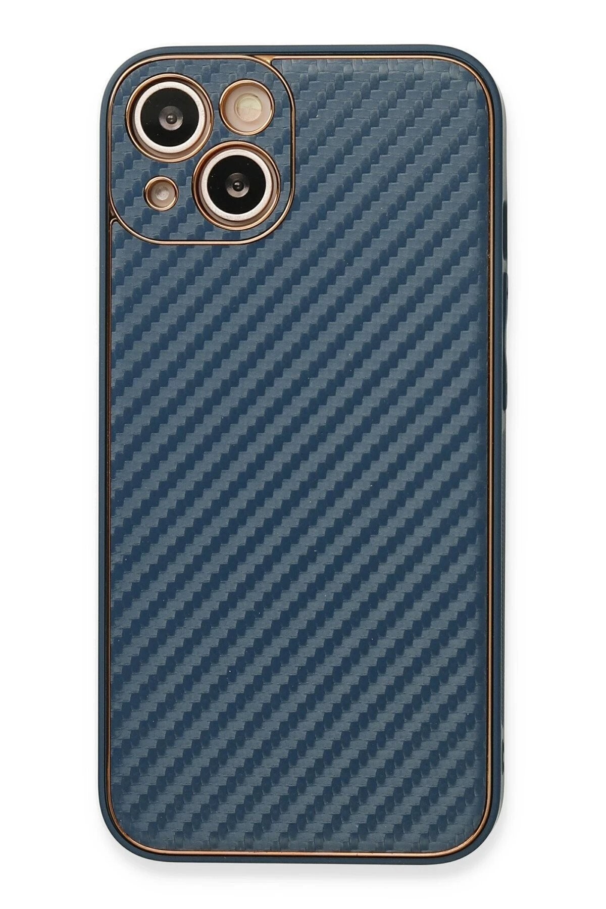 iPhone 13 Kılıf Coco Karbon Silikon - Mavi