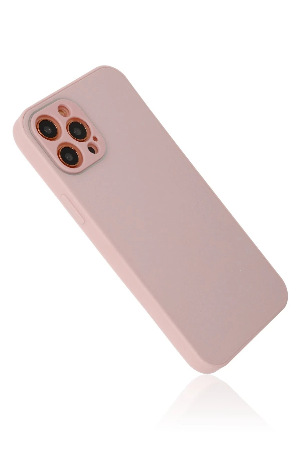 iPhone 12 Pro Kılıf Glass Kapak - Pembe