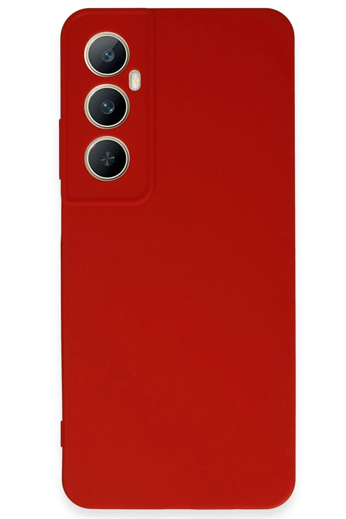 Realme C65 Kılıf First Silikon - Kırmızı