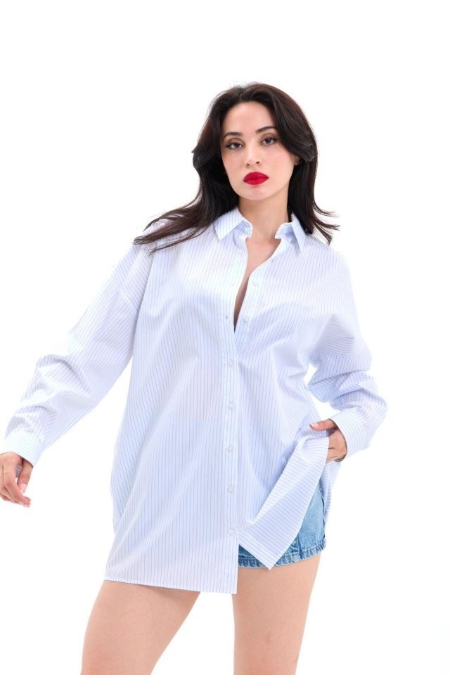 7448 GÖMLEK-NAPLES ÇİZGİLİ