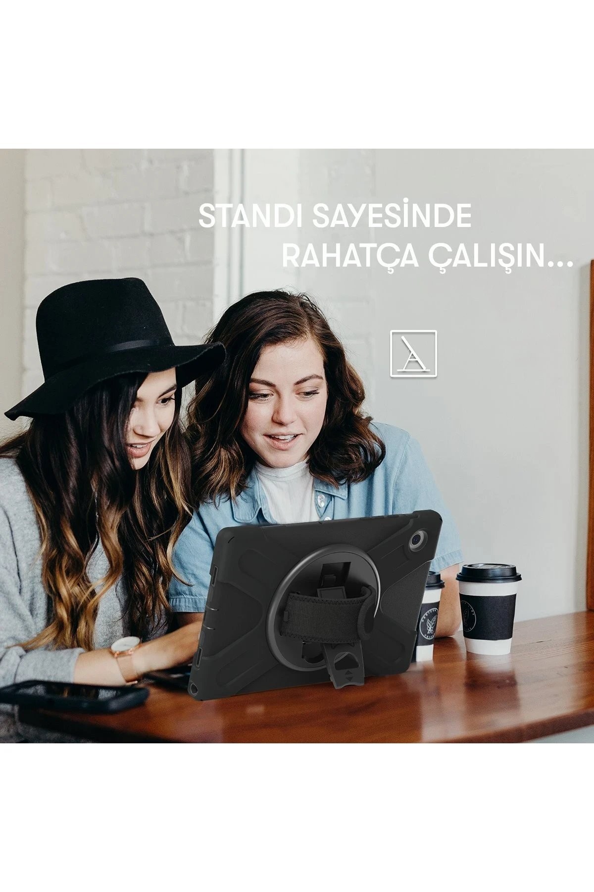 Samsung Galaxy X200 Tab A8 10.5 Kılıf Amazing Tablet Kapak - Kırmızı