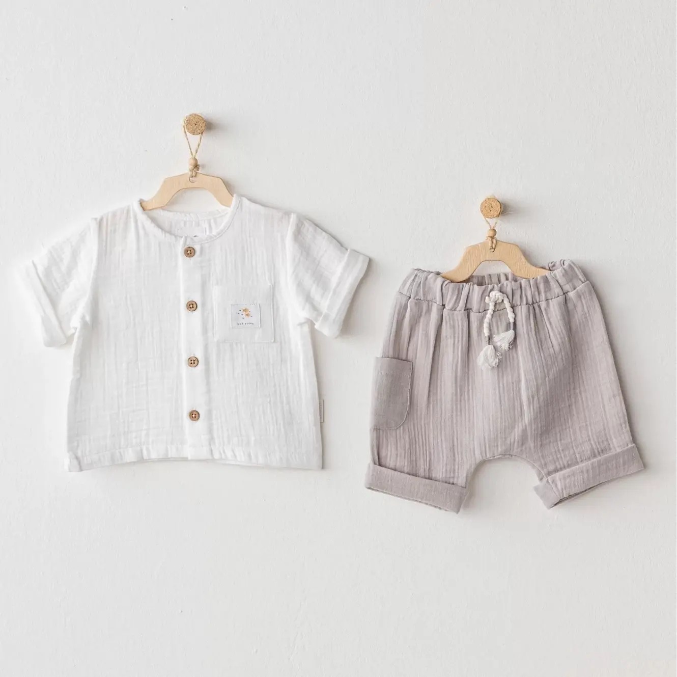 Andywawa Ac25617 Ocean İs My Happy Place 2'li Takım Grey