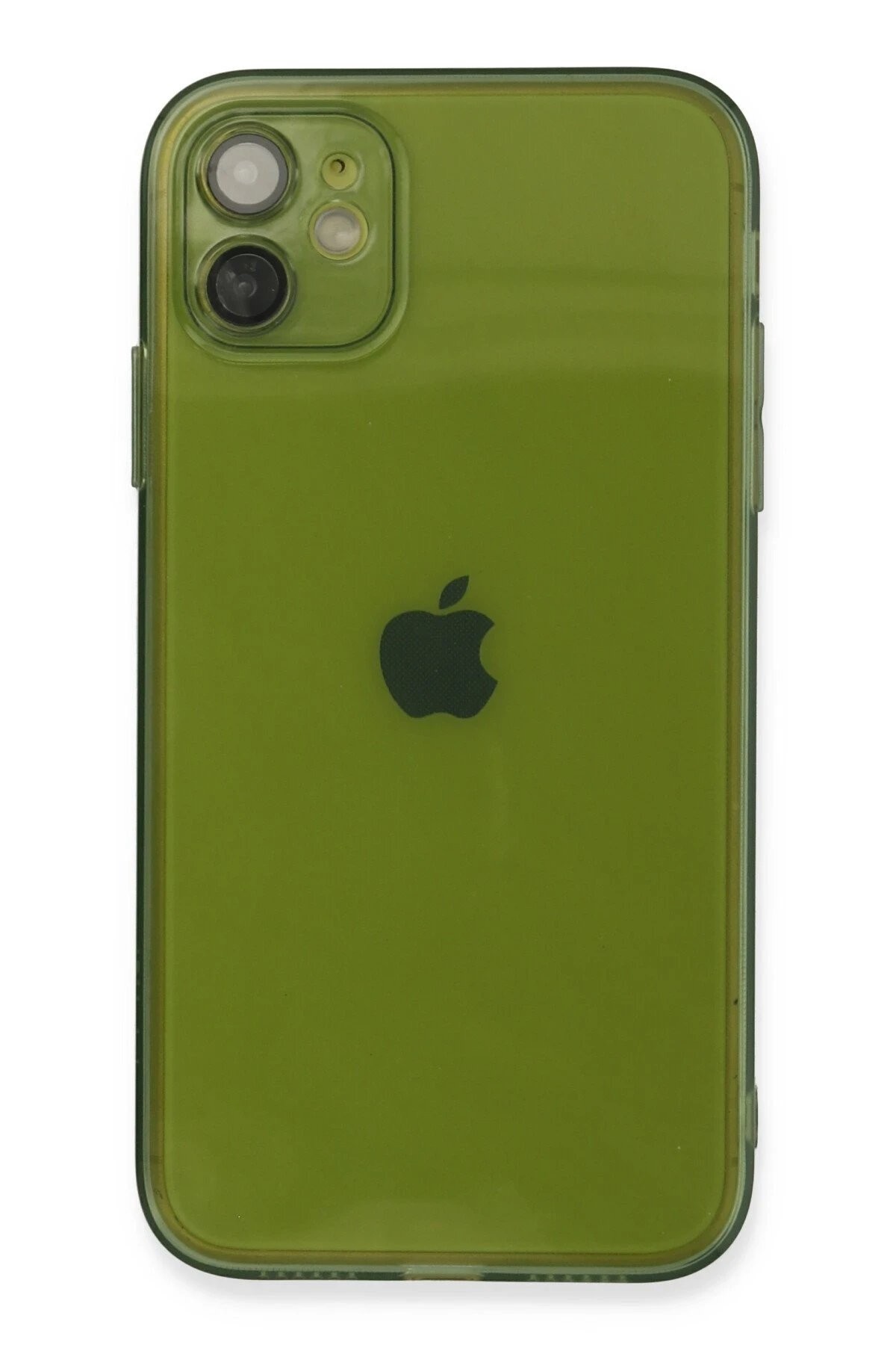 iPhone 12 Kılıf Fly Lens Silikon - Yeşil