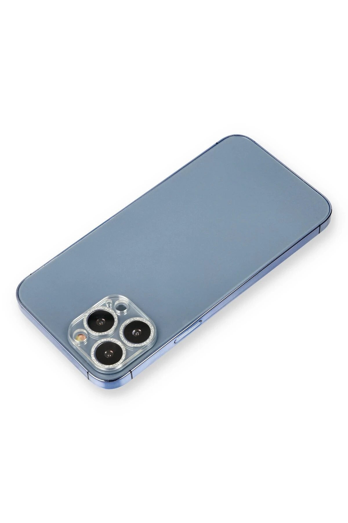 iPhone 12 Pro Max Shine Kamera Lens Koruma Cam - Gümüş
