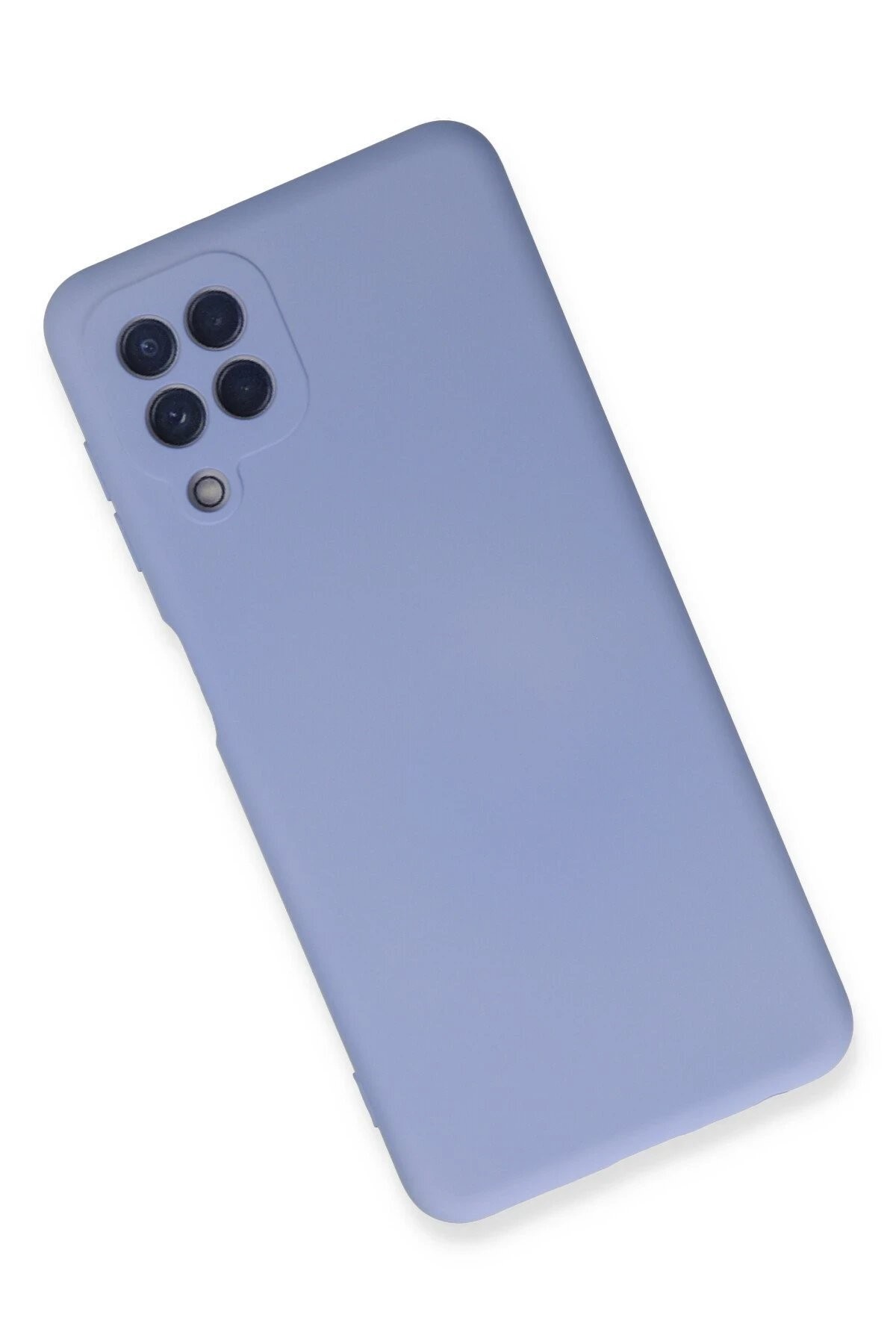 Samsung Galaxy A22 Kılıf Nano içi Kadife Silikon - Lila