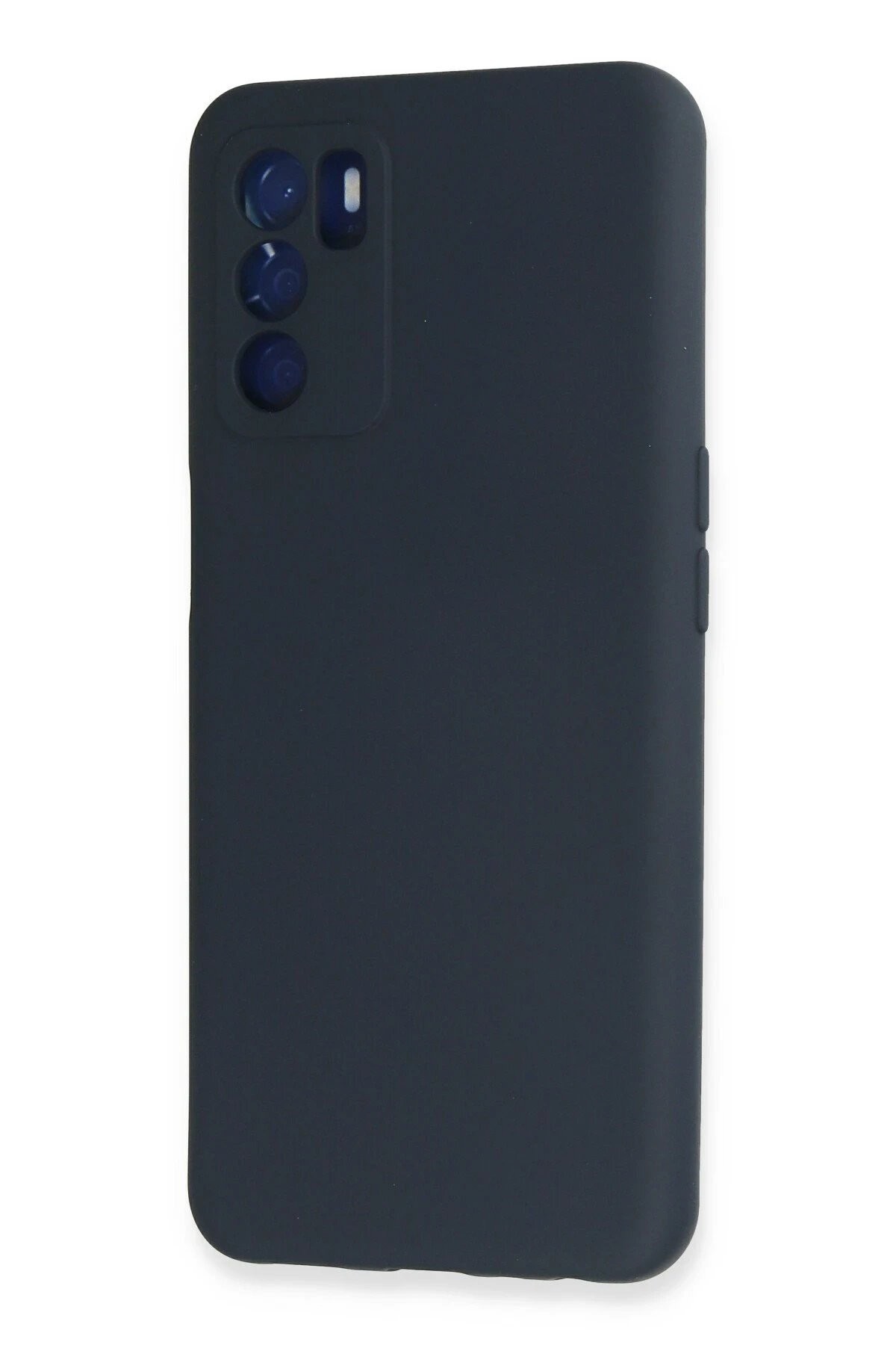 Oppo A16 Kılıf Nano içi Kadife Silikon - Lacivert