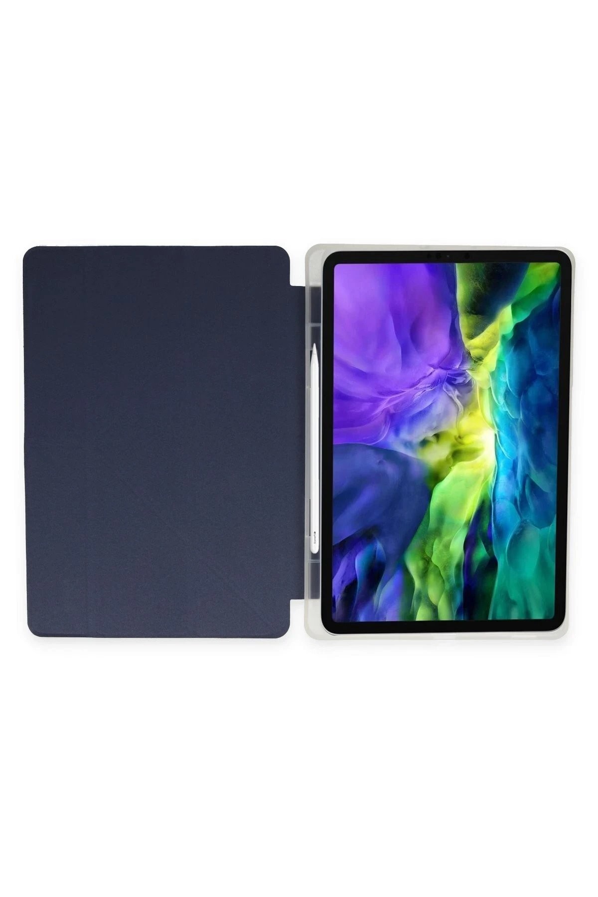 iPad Pro 11 (2018) Kılıf Kalemlikli Mars Tablet Kılıfı - Lacivert
