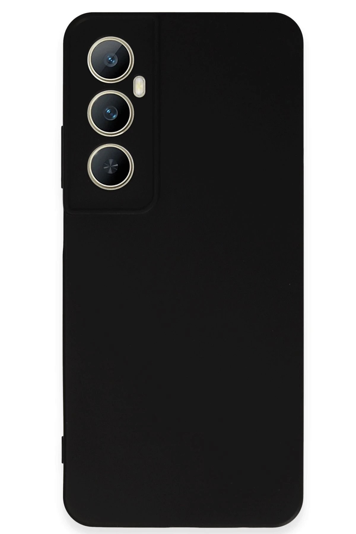 Realme C65 Kılıf First Silikon - Siyah