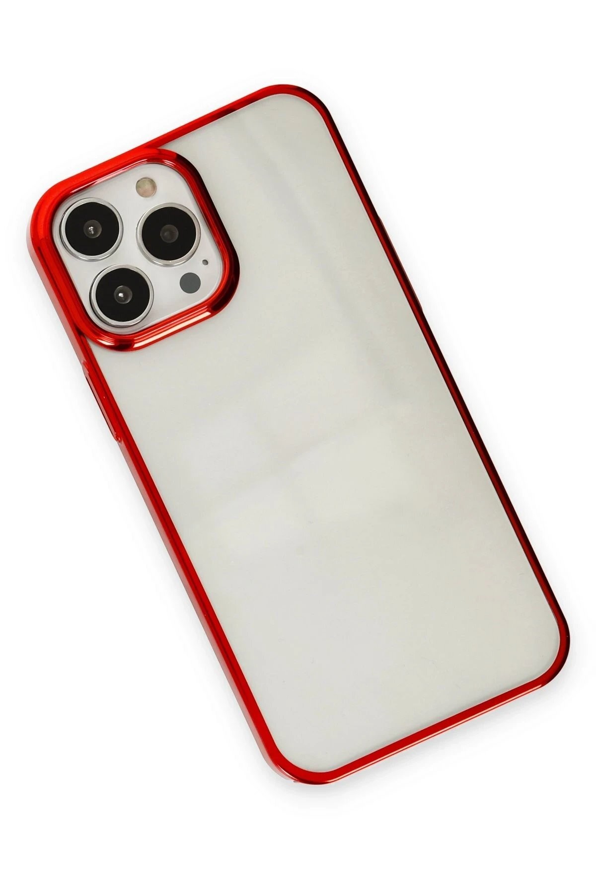 iPhone 13 Pro Max Kılıf Element Silikon - Kırmızı