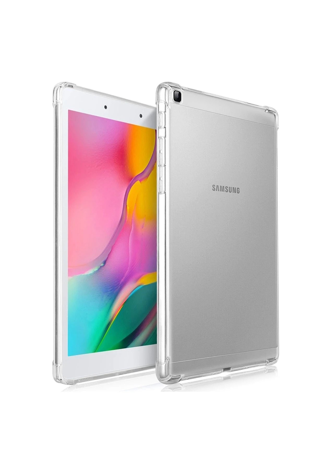 Samsung Galaxy T290 Tab A 8 Kılıf Anti Şeffaf Tablet Silikon - Şeffaf