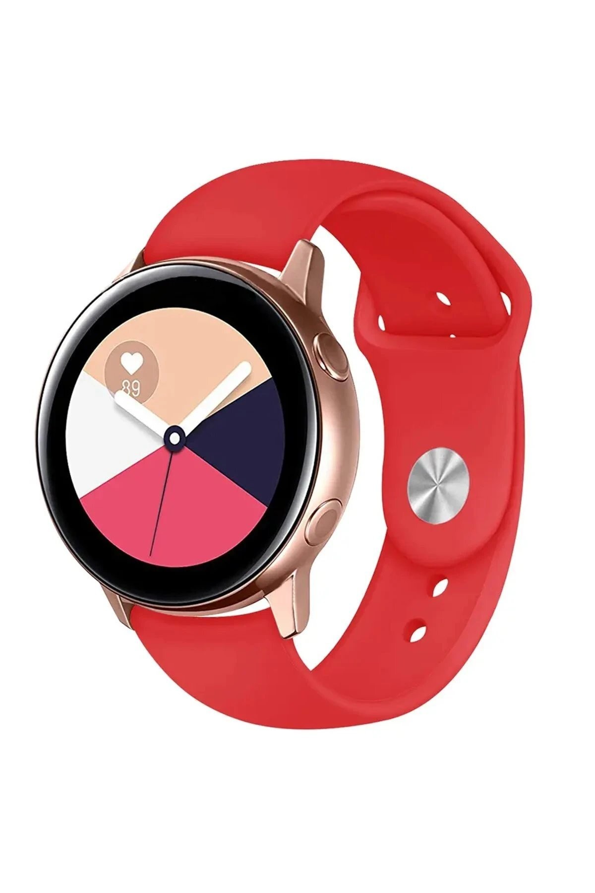 Watch 22mm Klasik Kordon - Kırmızı