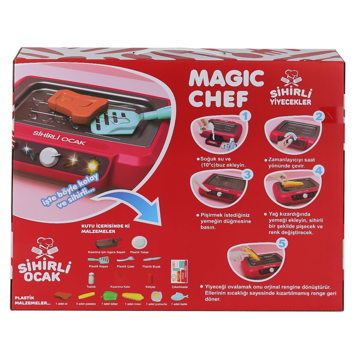 2A550 Magic Chef Barbekü Ocak Seti -Limon Oyuncak