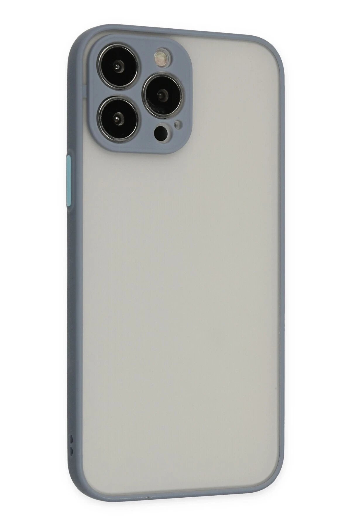 iPhone 13 Pro Kılıf Montreal Silikon Kapak - Gri