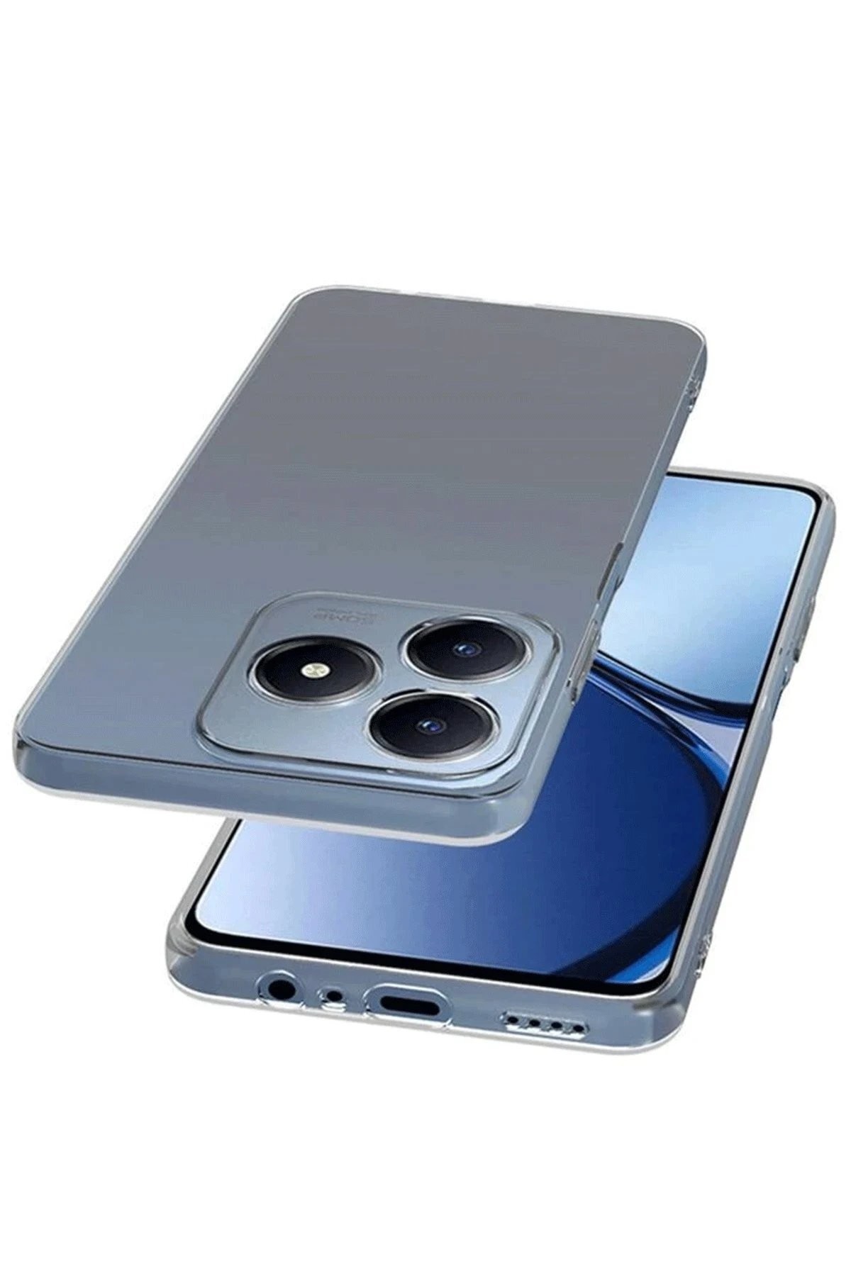 Realme C61 Kılıf Lüx Şeffaf Silikon