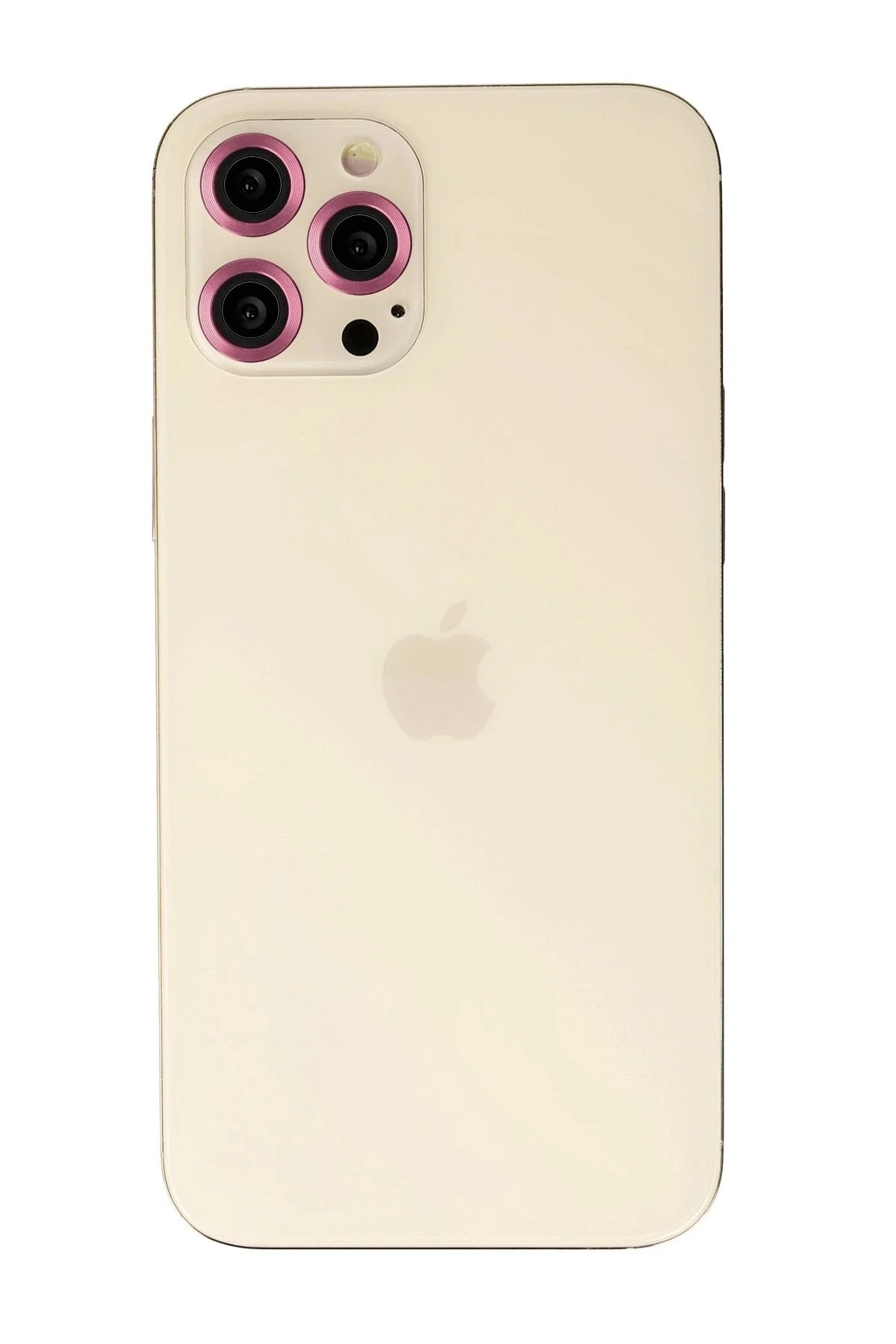 iPhone 12 Pro Max Metal Kamera Lens - Pembe