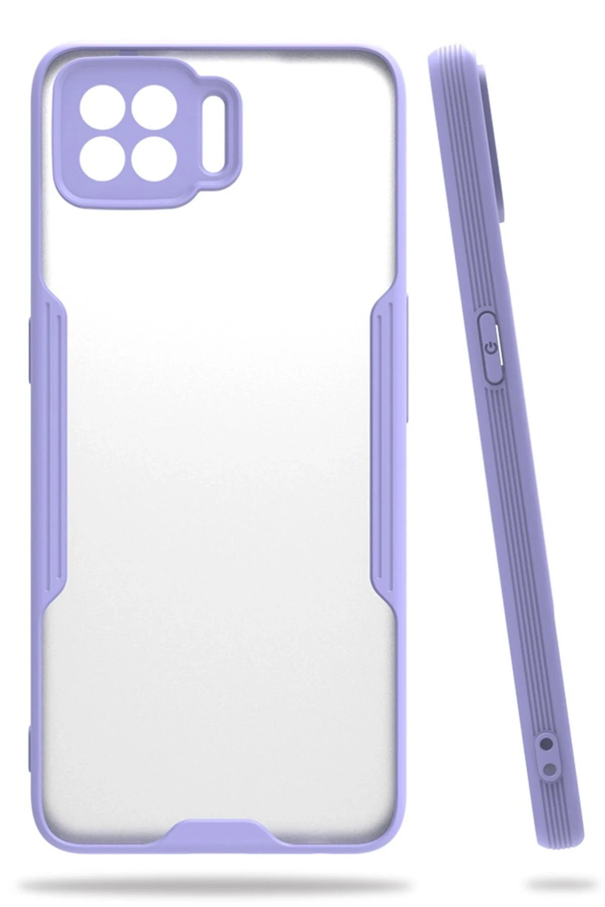 Oppo A73 Kılıf Platin Silikon - Lila