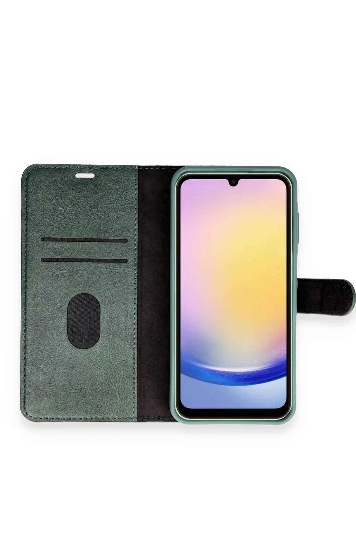 Tecno Spark Go 2024 Kılıf Trend S Plus Kapaklı Kılıf - Yeşil