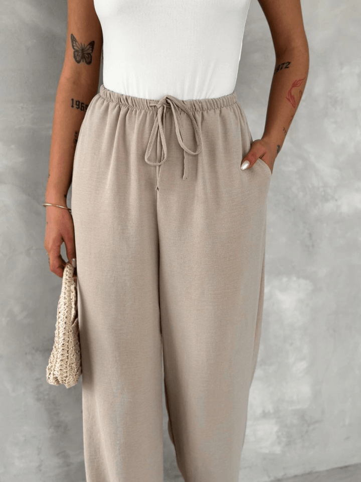 Ayrobin Oversize Pantalon - Bej